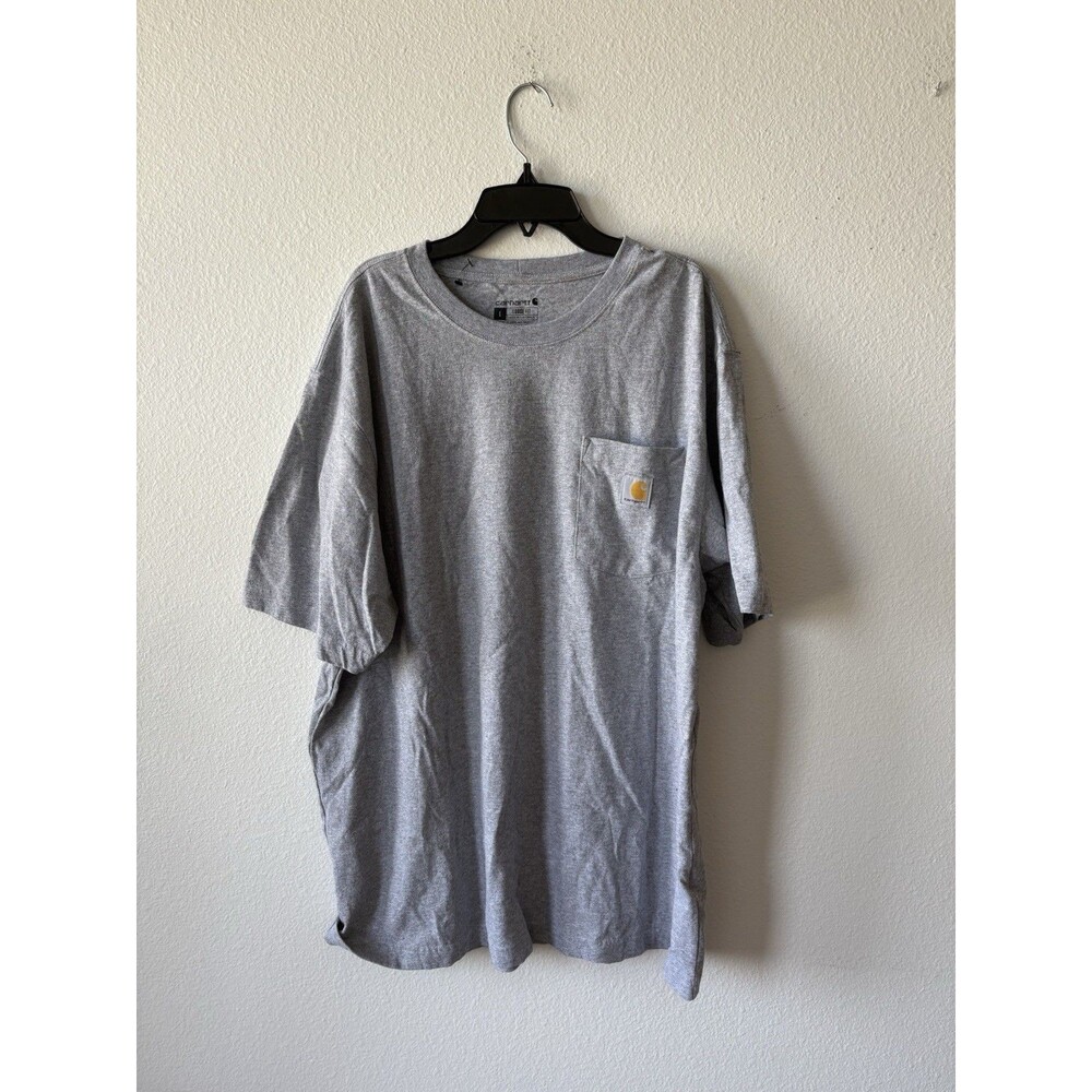 Carhartt Men's Short Sleeve T-Shirt Crew Neck Gray Size Large